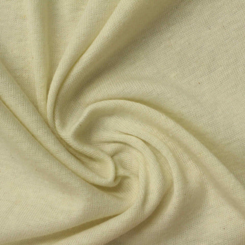Polyester Cotton Rib Knit Fabric, 137 gsm, 160 cm — Yellow
