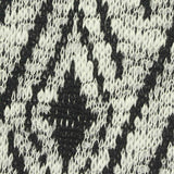 Black Houndstooth Chunky Knit, Polyester — texture
