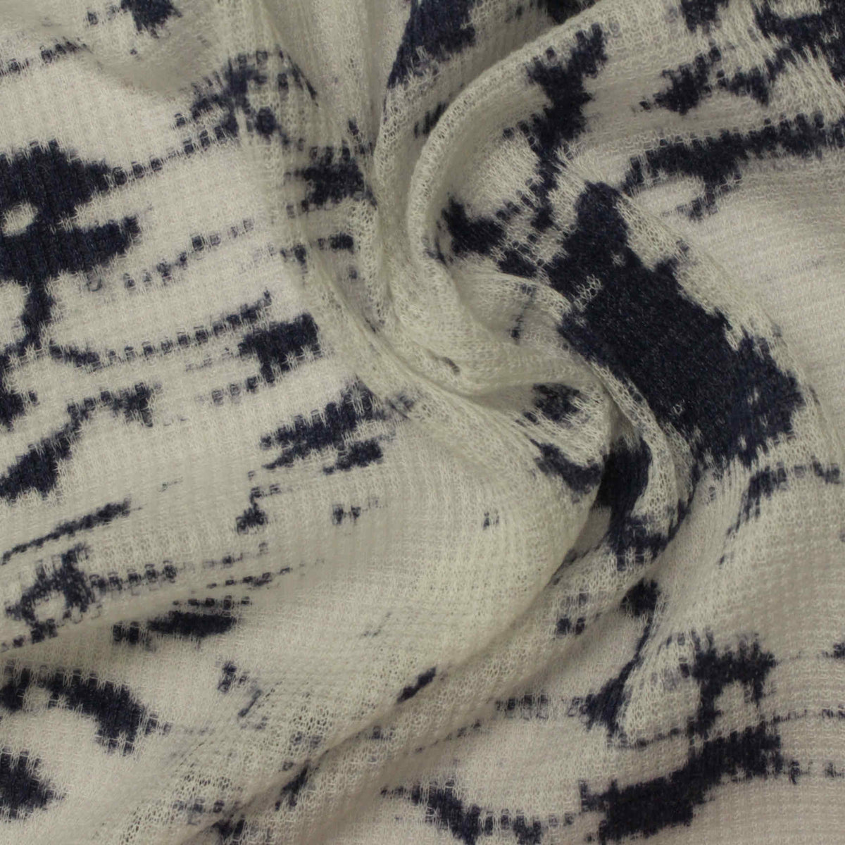 Cotton Polyester Rib Knit Fabric, 73 gsm, 170 cm — White