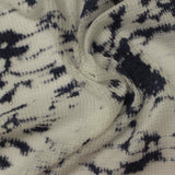 Cotton Polyester Rib Knit Fabric, 73 gsm, 170 cm — White