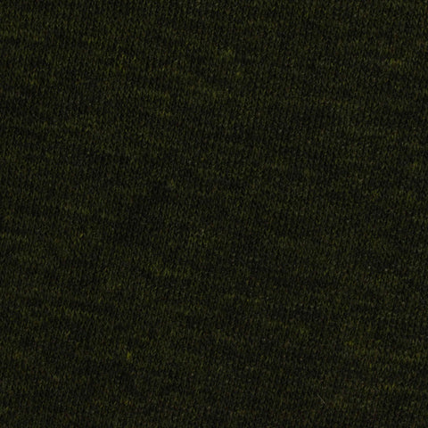 Dark Green Marl French Terry, Cotton-Poly, 295 gsm