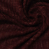 Dark Red Marl Rib Knit