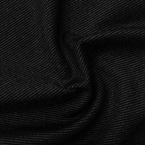 Black Marl Interlock Knit, Viscose