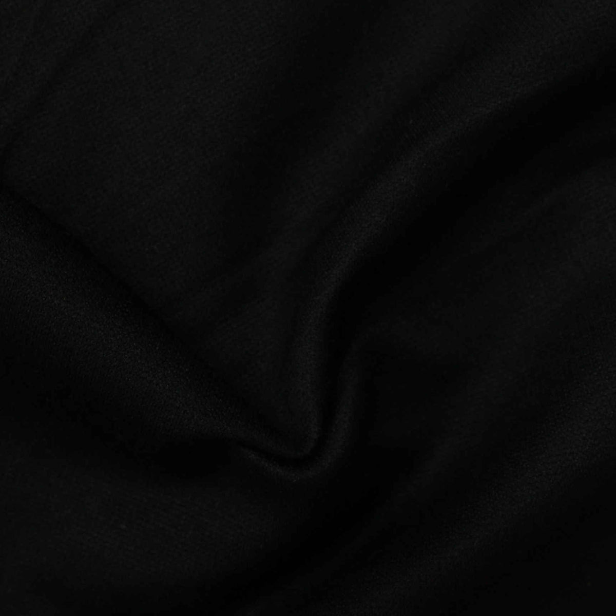 Polyester Stretch Milk Silk Knit Fabric, 320 gsm, 160 cm — Black