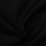 Polyester Stretch Milk Silk Knit Fabric, 320 gsm, 160 cm — Black