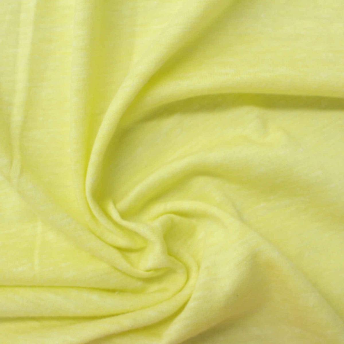 Light Yellow Marl Jersey Knit, Cotton-Poly, 105 gsm