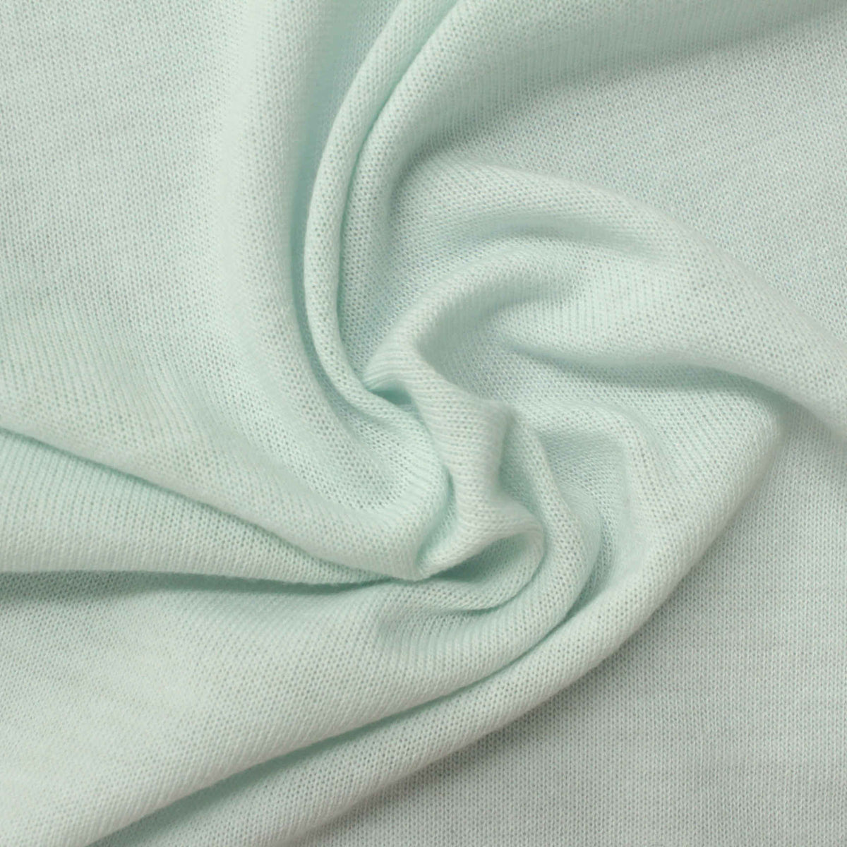 Pale Mint Jersey Knit, Polyester