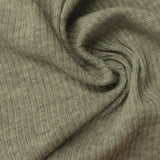 Grey Heather Rib Knit, Poly-Viscose