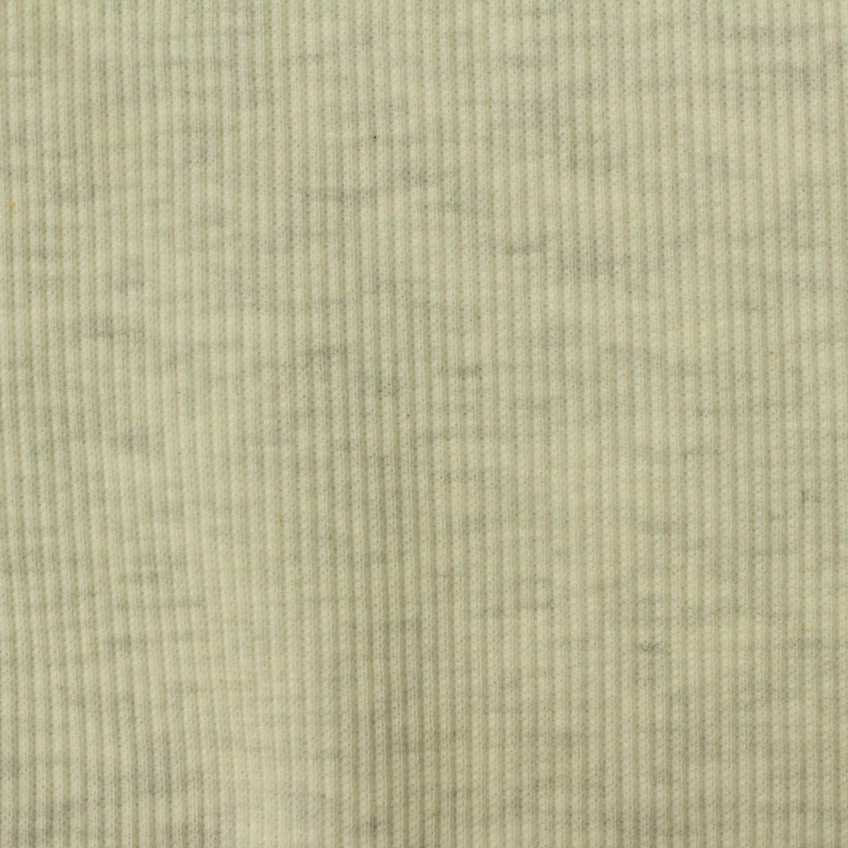 Light Grey Heathered-Marl Rib Knit, Cotton-Poly, 370 gsm