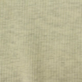 Light Grey Heathered-Marl Rib Knit, Cotton-Poly