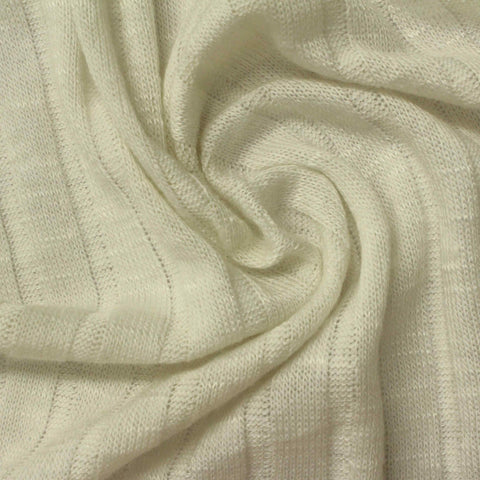 Viscose Polyester Stretch Rib Knit Fabric, 167 gsm, 160 cm — Beige
