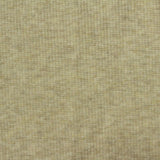 Light Brown Marl Rib Knit, Cotton-Poly