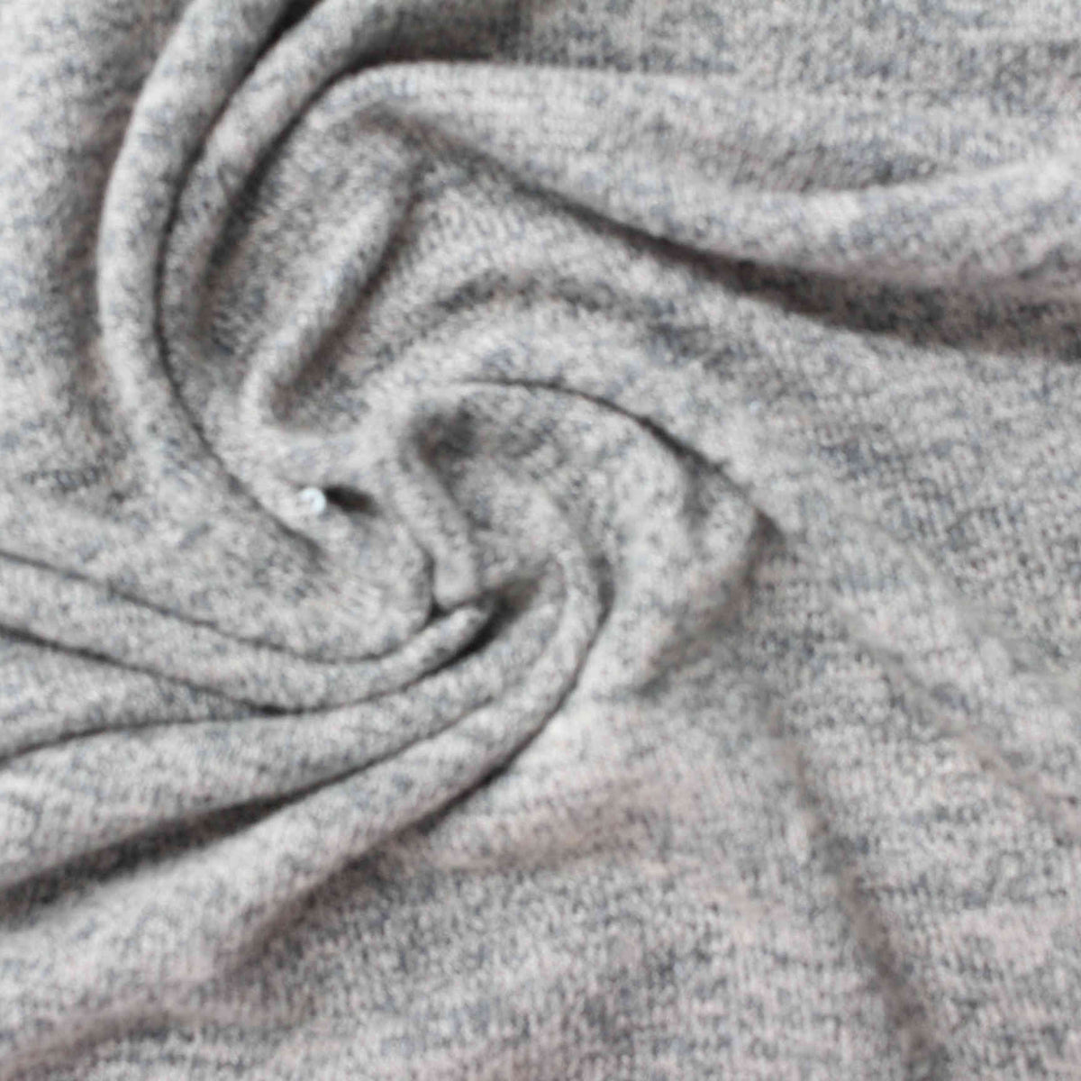 Heather Grey Marl Chunky Knit, Viscose-Poly, 190 gsm, 160 cm, ref EF-221376