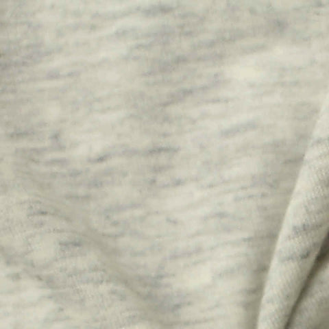 Light Grey Heather Jersey Knit, Cotton-Poly, 130 gsm