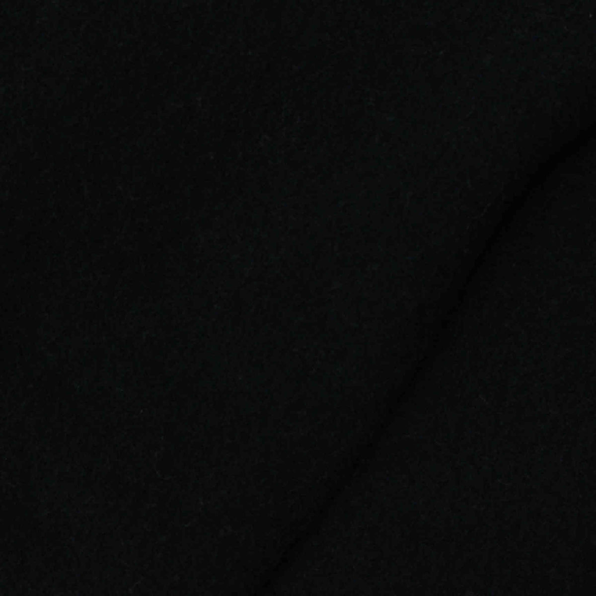 Cotton Polyester Stretch Rib Knit Fabric, 250 gsm, 165 cm — Black