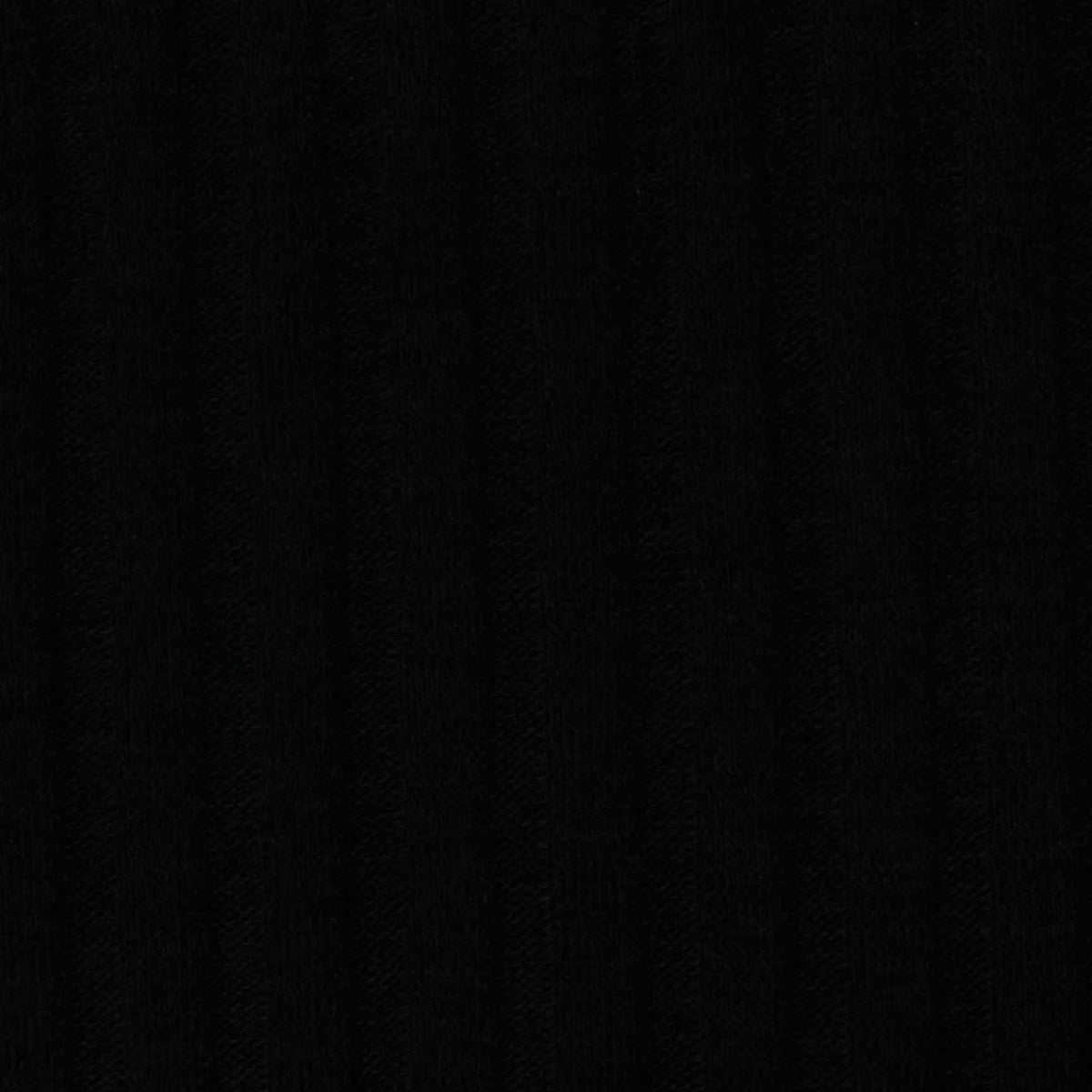 Polyester Viscose Stretch Rib Knit Fabric, 213 gsm, 140 cm — Black