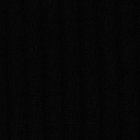 Polyester Viscose Stretch Rib Knit Fabric, 213 gsm, 140 cm — Black