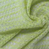 Lime Openwork Chunky Knit, Polyester