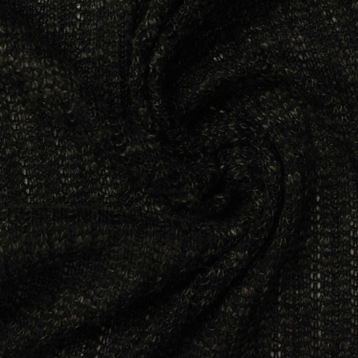 Green Marl Rib Knit, Polyester, 186 gsm