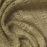 Light Beige Openwork Rib Knit, Polyester — texture