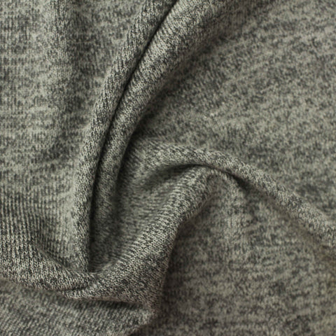 Grey Marl Chunky Knit, Poly-Viscose, 190 gsm, 170 cm
