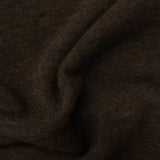Dark Brown Heathered-Marl Jersey Knit, Polyester