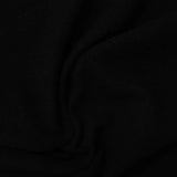 Brushed Chunky Knit Fabric, 185 gsm, 160 cm — Black