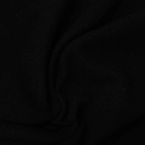 Brushed Chunky Knit Fabric, 185 gsm, 160 cm — Black