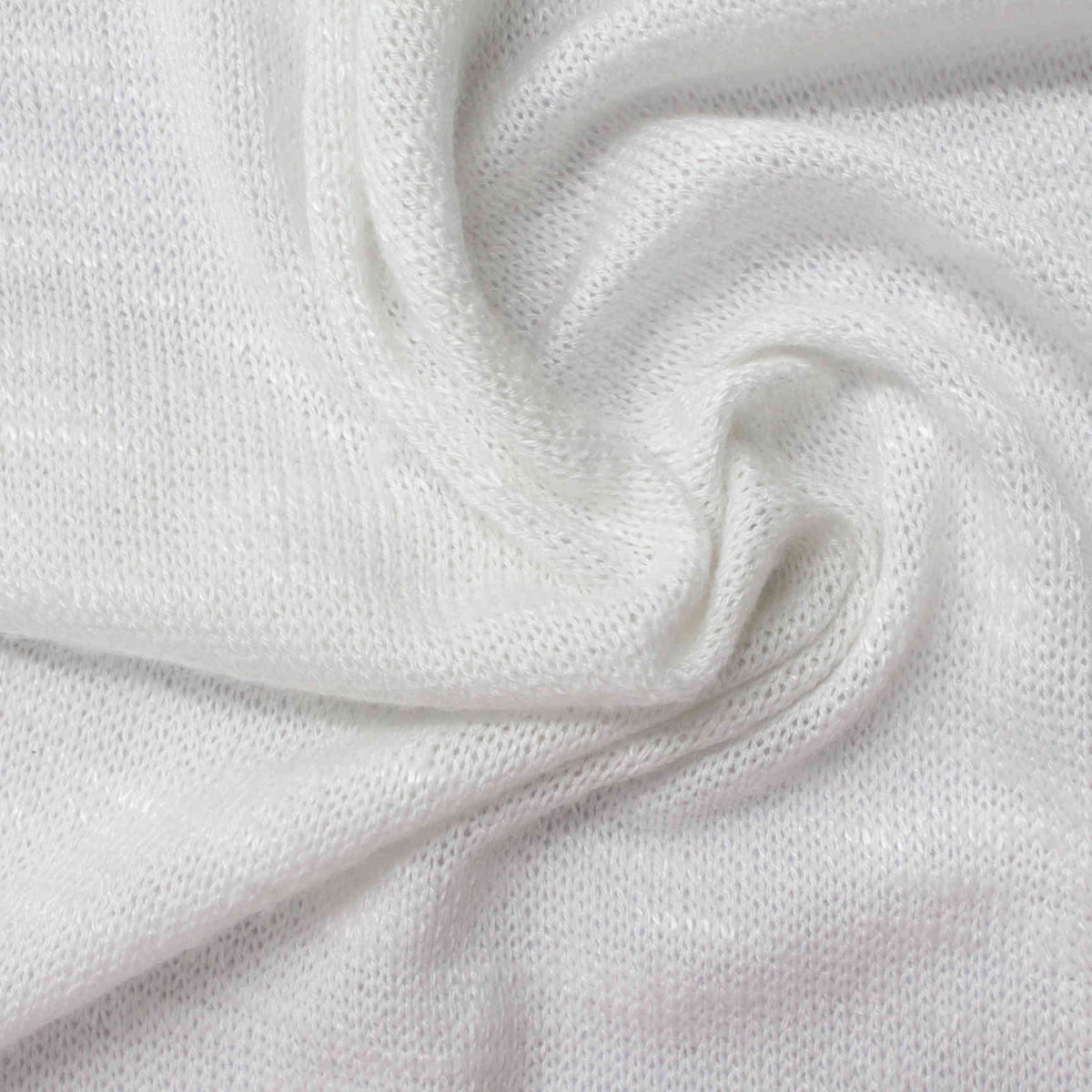 White Chunky Knit, Viscose-Poly