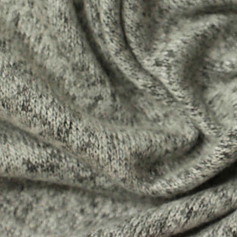 Dark Grey Marl Jersey Knit, Viscose-Poly, 162 gsm