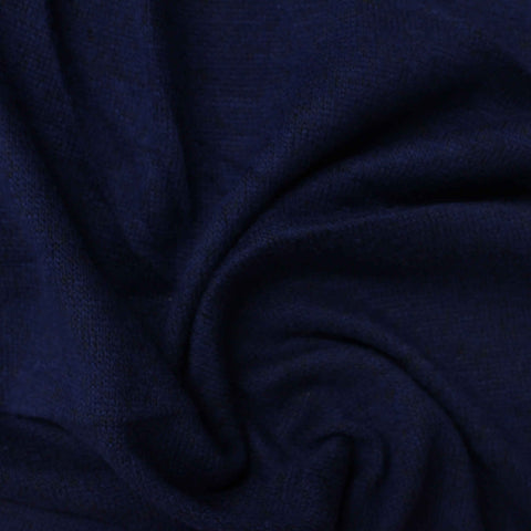 Viscose Polyester Stretch Jersey Knit Fabric, 180 gsm, 170 cm — Navy