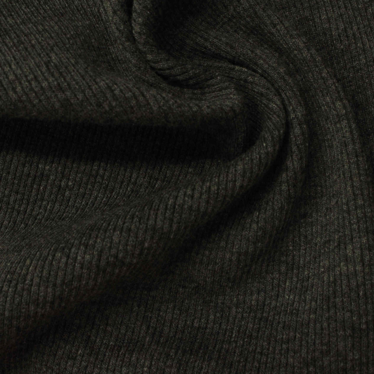 Rib Knit Fabric, 324 gsm, 115 cm — Green