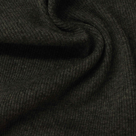 Rib Knit Fabric, 324 gsm, 115 cm — Green
