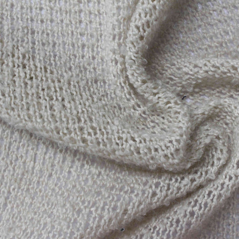 100% Polyester Chunky Knit Fabric, 215 gsm, 185 cm — Beige