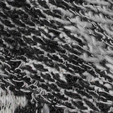 Black Marl Chunky Knit, Poly-Cotton — texture