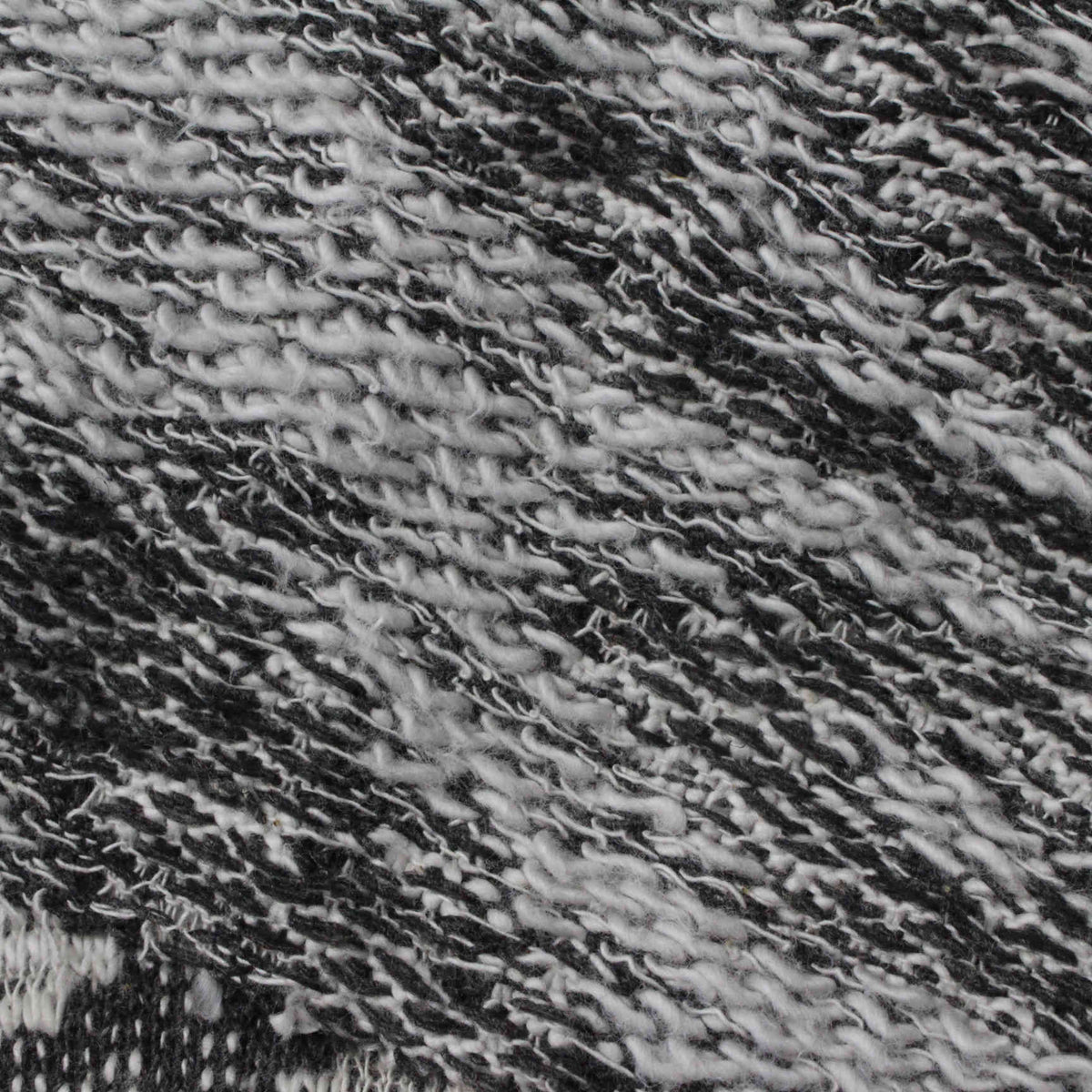Black Marl Chunky Knit, Poly-Cotton, 345 gsm