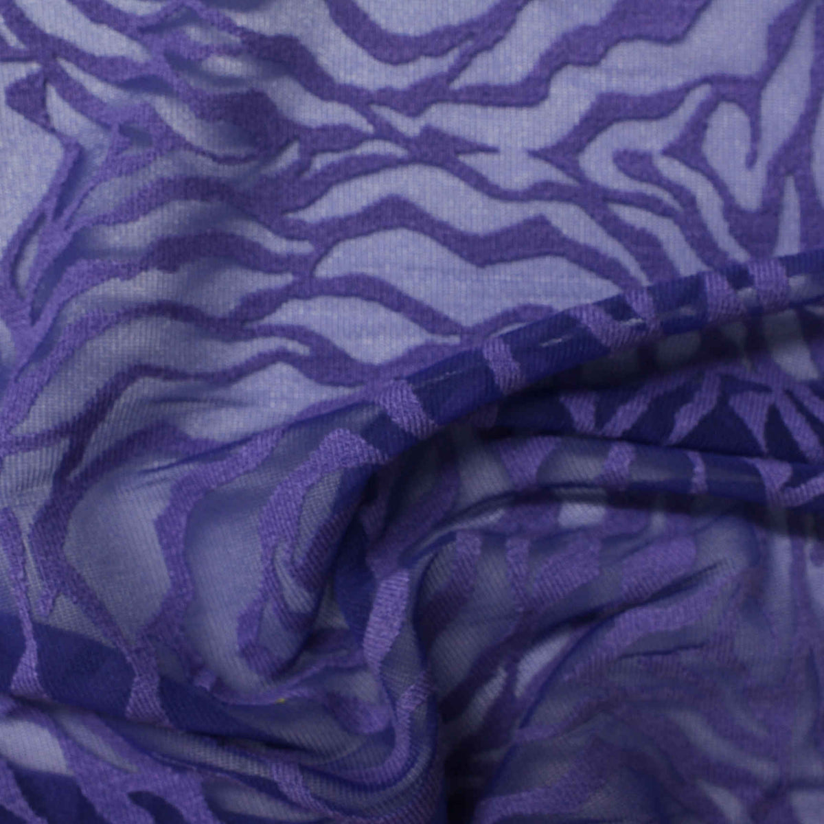 Purple Zebra Rib Knit
