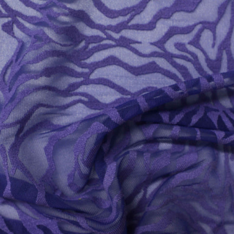 Purple Zebra Rib Knit