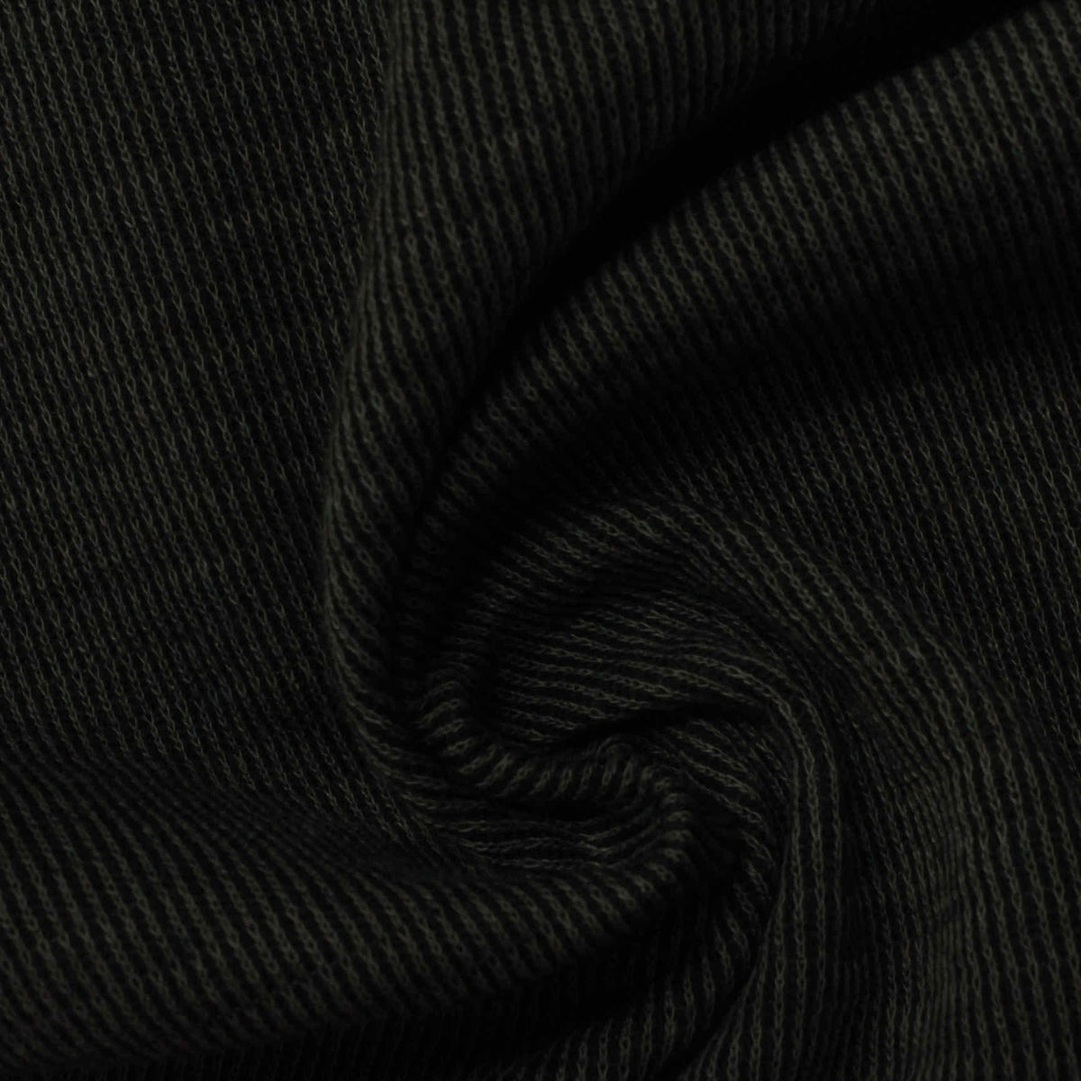Cotton Polyester Rib Knit Fabric, 232 gsm, 210 cm — Green