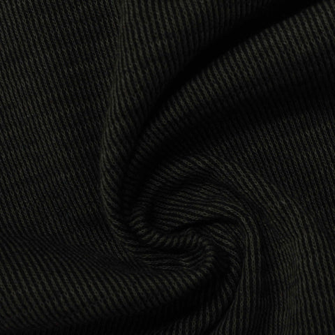 Cotton Polyester Rib Knit Fabric, 232 gsm, 210 cm — Green