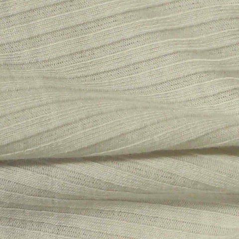 Rib Knit Fabric, 200 gsm, 154 cm — Beige