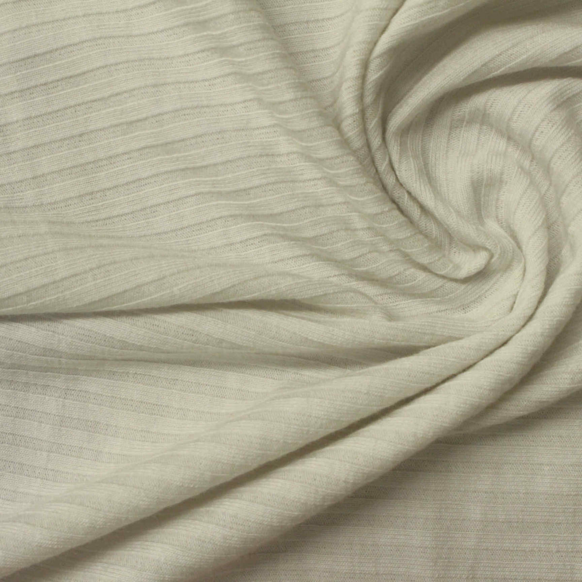 Rib Knit Fabric, 200 gsm, 154 cm — Beige