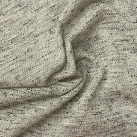 Dark Grey Marl Jersey Knit, Poly-Cotton, 130 gsm, 160 cm, ref EF-221481