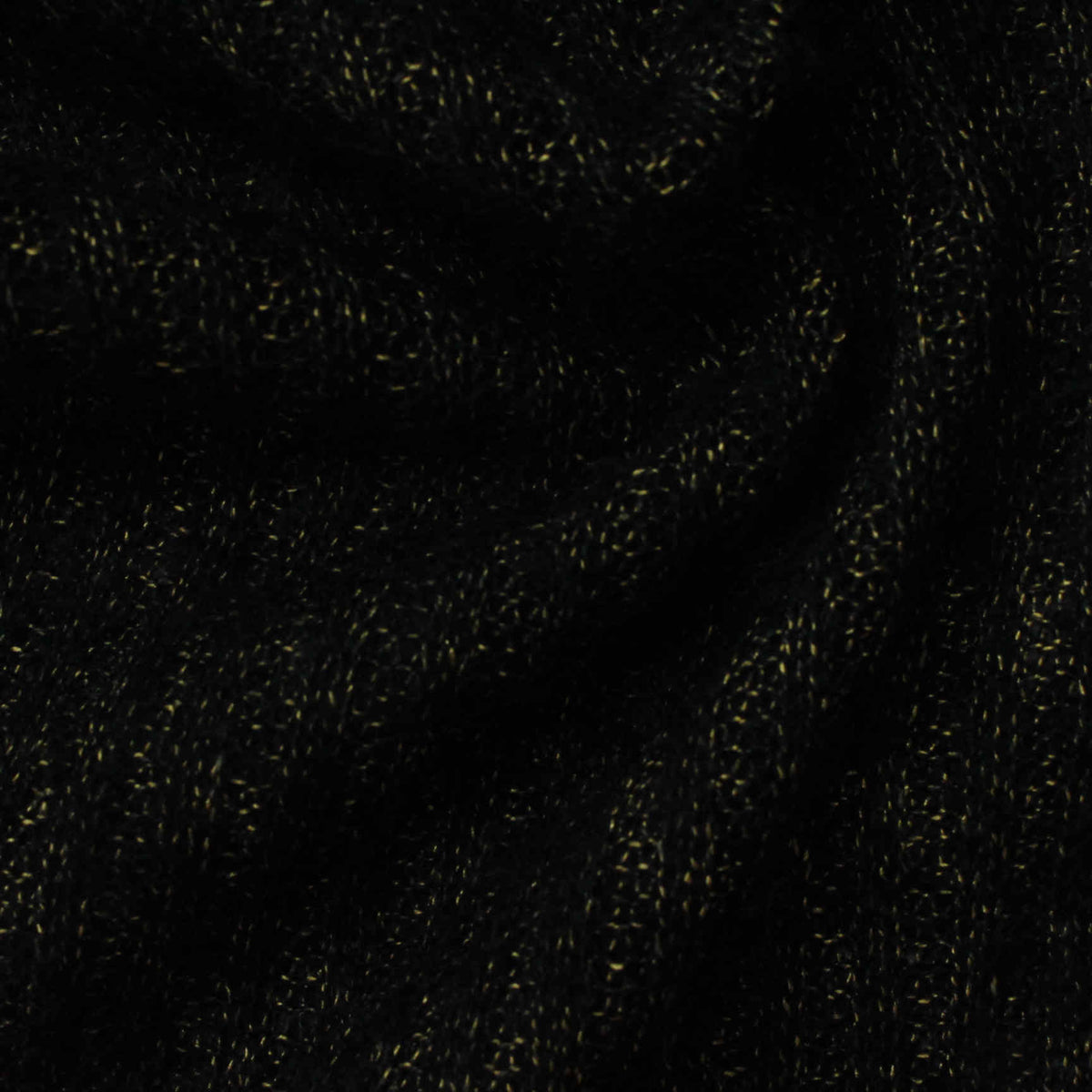 Black Flecks Rib Knit, Poly-Acrylic