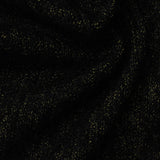 Black Flecks Rib Knit, Poly-Acrylic