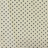 Black Dots Jersey Knit, Cotton