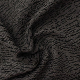 Dark Grey Dashes French Terry, Poly-Cotton