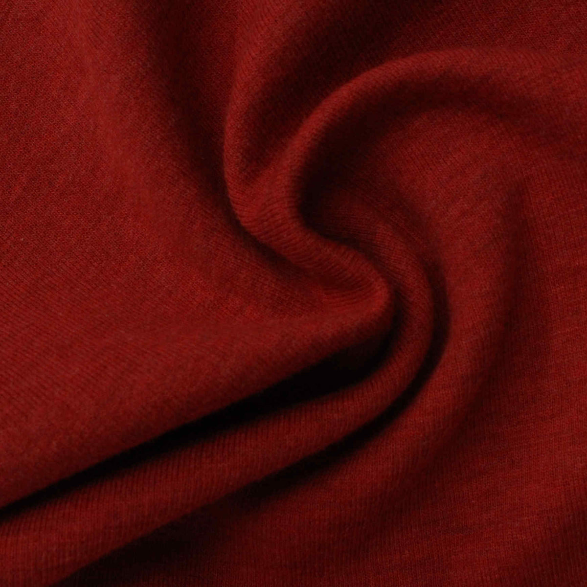 100% Cotton Rib Knit Fabric, 301 gsm, 165 cm — Red
