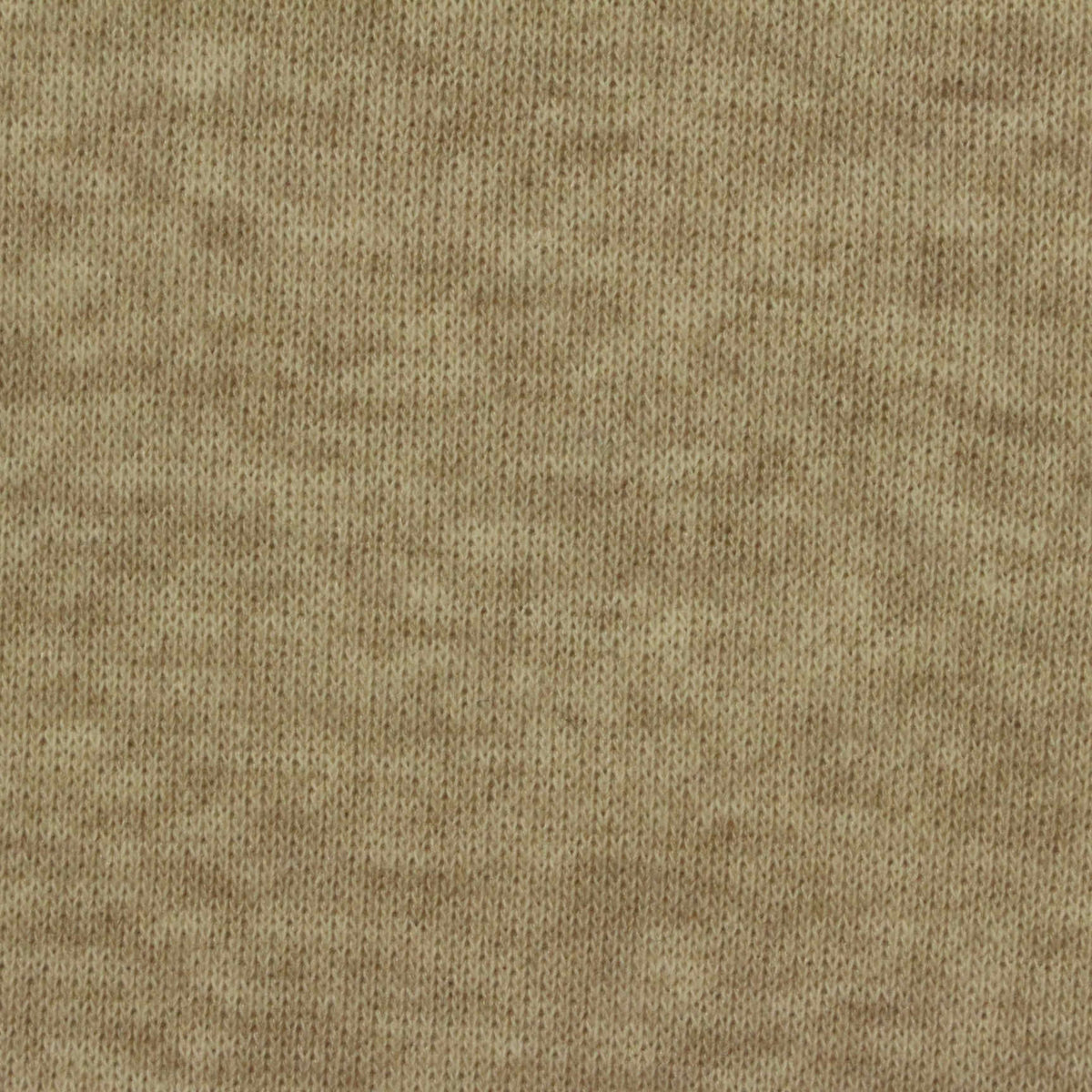 Light Brown Heathered-Marl French Terry, Cotton-Poly
