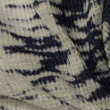 Navy Abstract Rib Knit, Cotton-Poly — texture